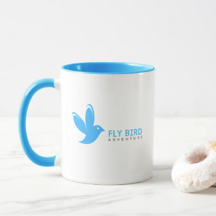 Blue Flying Bird Mug