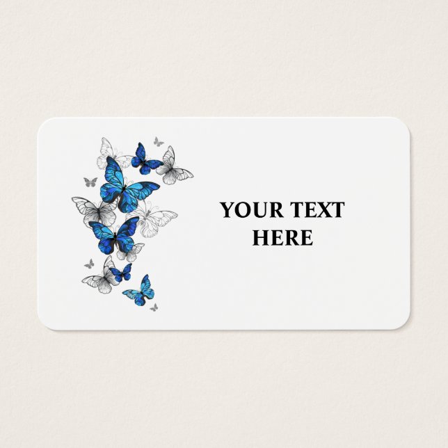 Blue Flying Butterflies Morpho (Front)