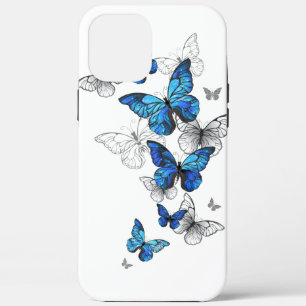 Blue Flying Butterflies Morpho iPhone 12 Pro Max Case