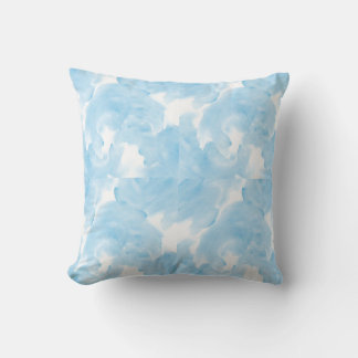 Blue Fog Throw Cushion