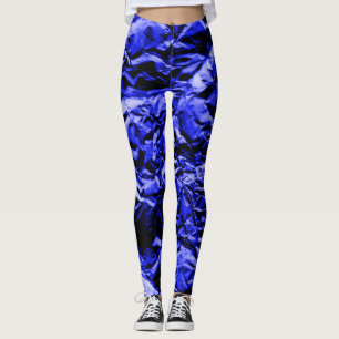Blue Foil #2 Leggings