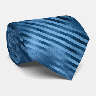 Blue Foil Stripes Tie