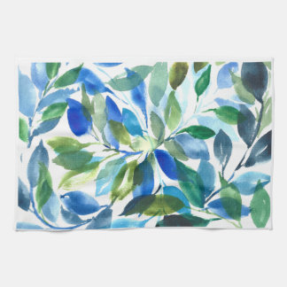 Blue Foliage Serviette de cuisine