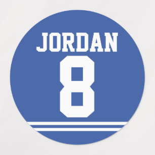 Blue Football Jersey - Sports Theme Birthday Party