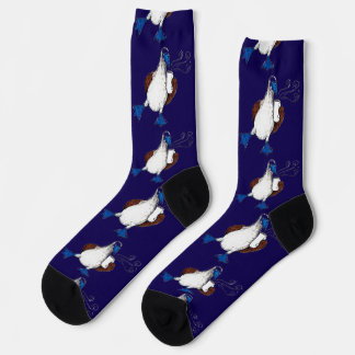 Blue Footed Bird Socks