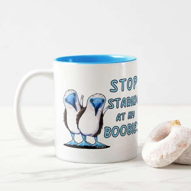 Blue Footed Booby Mug (With Donut)