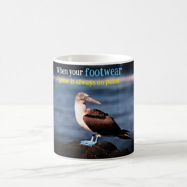 Blue footed gannet  coffee mug (Center)