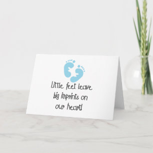 Blue Footprints Card