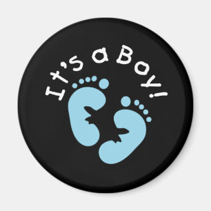 Blue Footprints It's a Boy Magnet