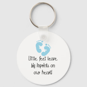 Blue Footprints Keychain