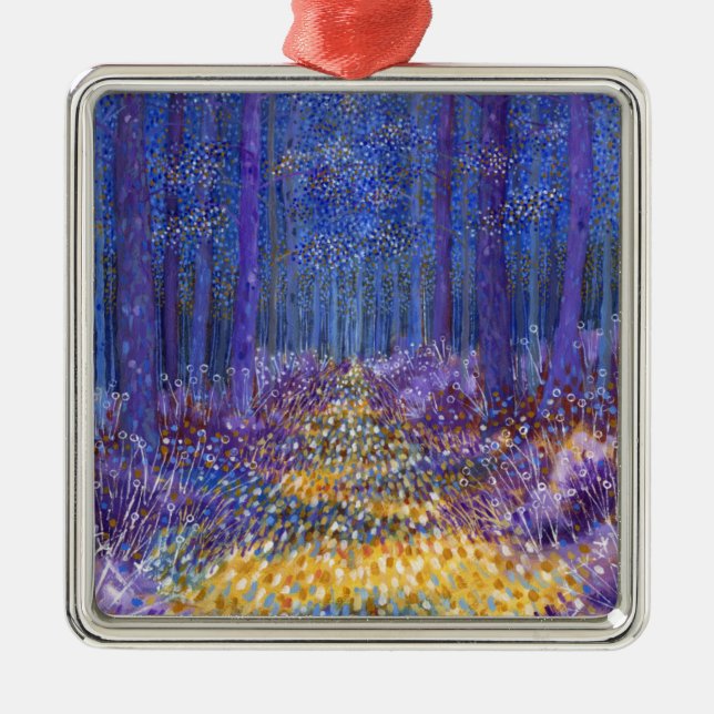 Blue Forest 2 2012 Metal Ornament (Front)