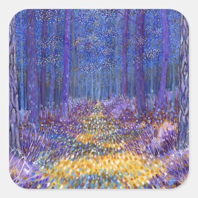 Blue Forest 2 2012 Square Sticker (Front)