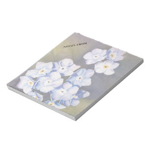 BLUE FORGET-ME-NOTS CUSTOMIZABLE NOTE PAD