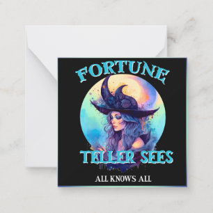 Blue Fortune Teller _ Halloween Card