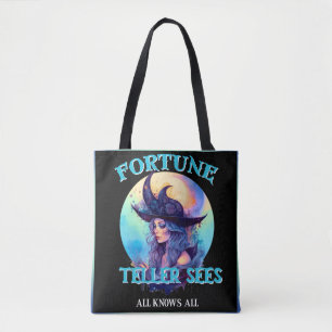 Blue Fortune Teller _ Halloween Tote Bag