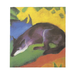 Blue Fox (by Franz Marc) Notepad