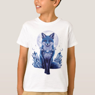 BLUE FOX IN MOON T-Shirt