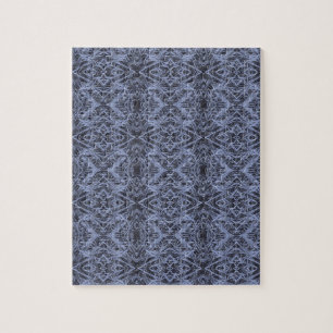 Blue Foxtail Repeat Jigsaw Puzzle