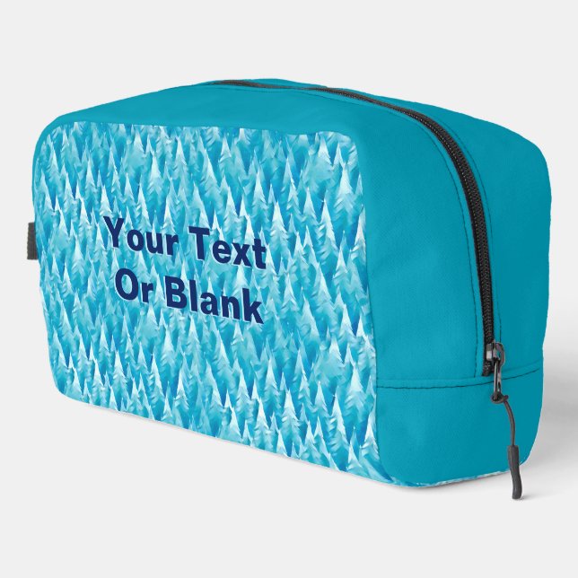 Blue Fractal Forest Dopp Kit (Right Corner)
