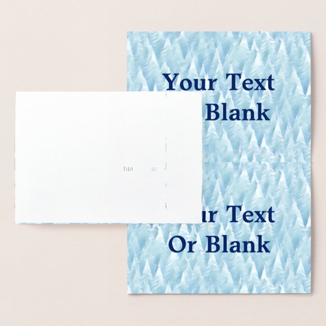 Blue Fractal Forest Foil Card (Display)