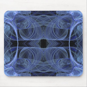Blue Fractal Mousepad