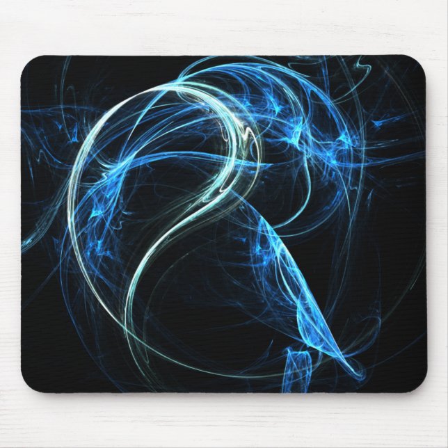 Blue Fractical mouse pad (Front)