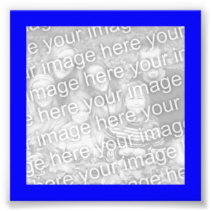 Blue Frame Photo Print