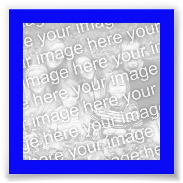 Blue Frame Photo Print (Front)