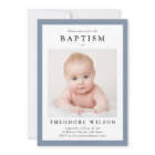 Blue Frame Simple Baptism