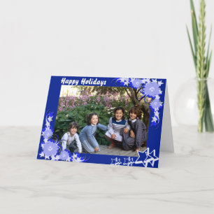 Blue framed card