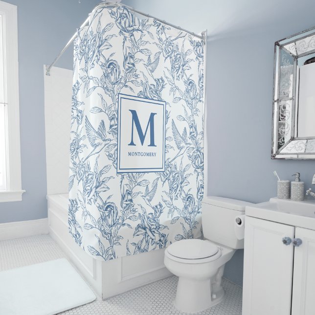 Blue French Toile de Jouy Monogram (Creator Uploaded)
