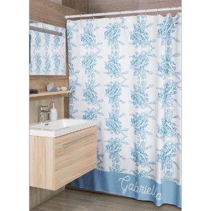 Blue French Toile Floral Pattern Name