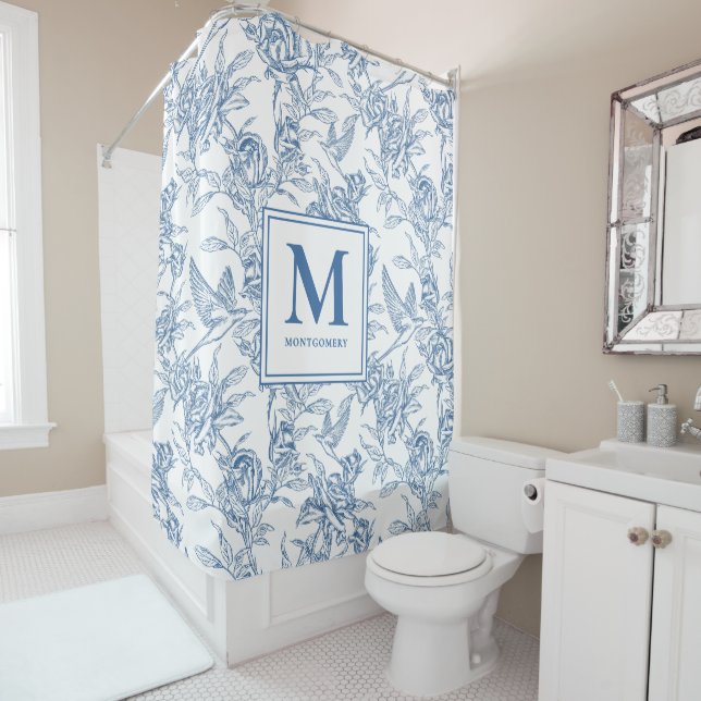 Blue French Toile Monogram (In Situ)