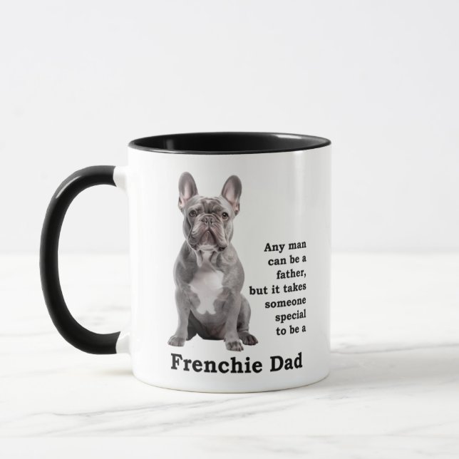 Blue Frenchie Dad Mug (Left)