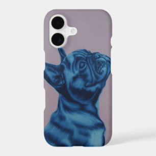 Blue Frenchie iPhone cover