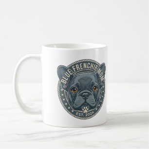 Blue Frenchie Mom Vintage French Bulldog Design Coffee Mug