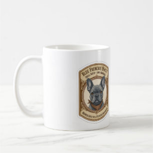 Blue Frenchie Roast Vintage French Bulldog Coffee  Mug