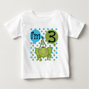 Blue Frog 3rd Birthday Tshirts and Gifts