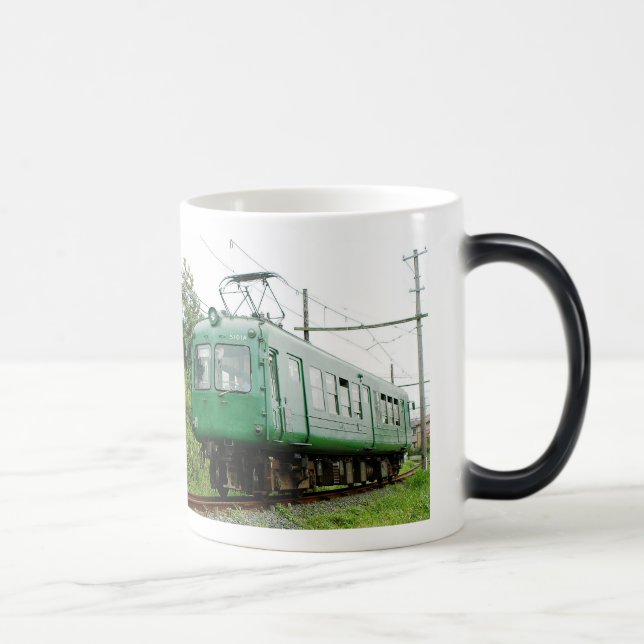 Blue Frog, Deha 5100 series, Japanese train Magic Mug (Right)