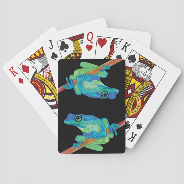Blue Frog Playing Cards (Back)