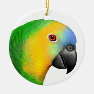 Blue Fronted Amazon Parrot Ornament