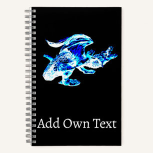 Blue Frost Dragon Notebook
