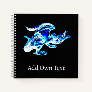 Blue Frost Dragon Notebook