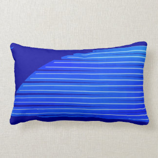 Blue Frosted Wings Lumbar Pillow