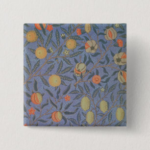 Blue Fruit' or 'Pomegranate' 2 Inch Square Button