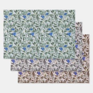 Blue Fruit, William Morris Wrapping Paper Sheet