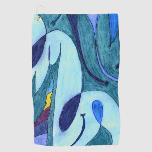 Blue Fumes Golf Towel