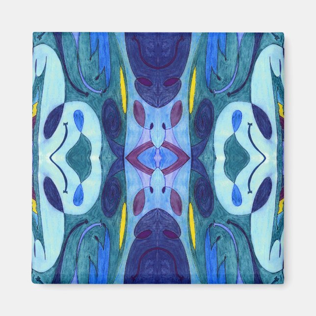 Blue Fumes Magnet (Front)