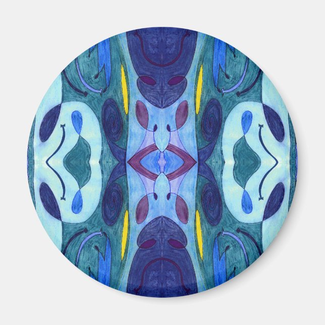 Blue Fumes Magnet (Front)