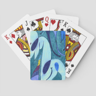 Blue Fumes Playing Cards